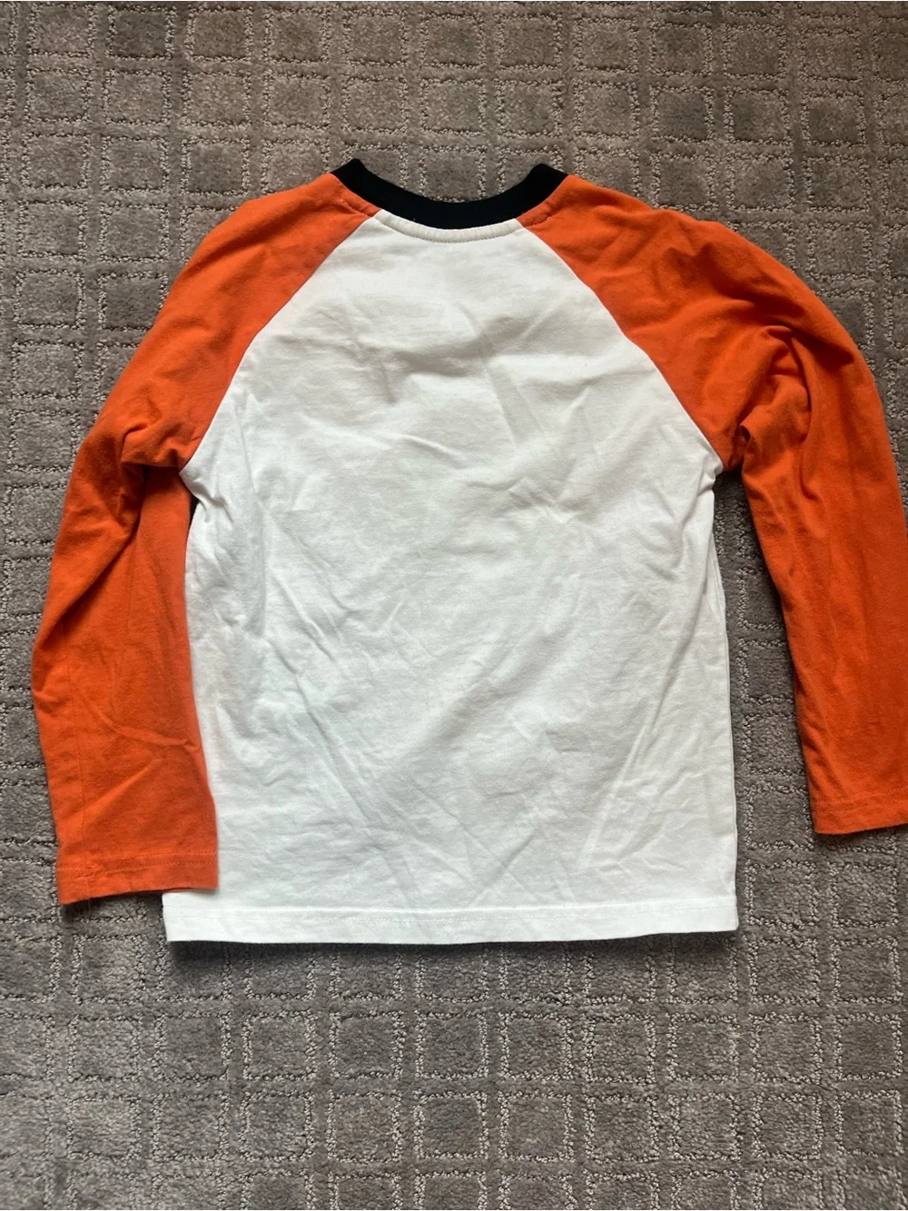 Gymboree Kids Halloween Haunted House Raglan Shirt - Orange & White